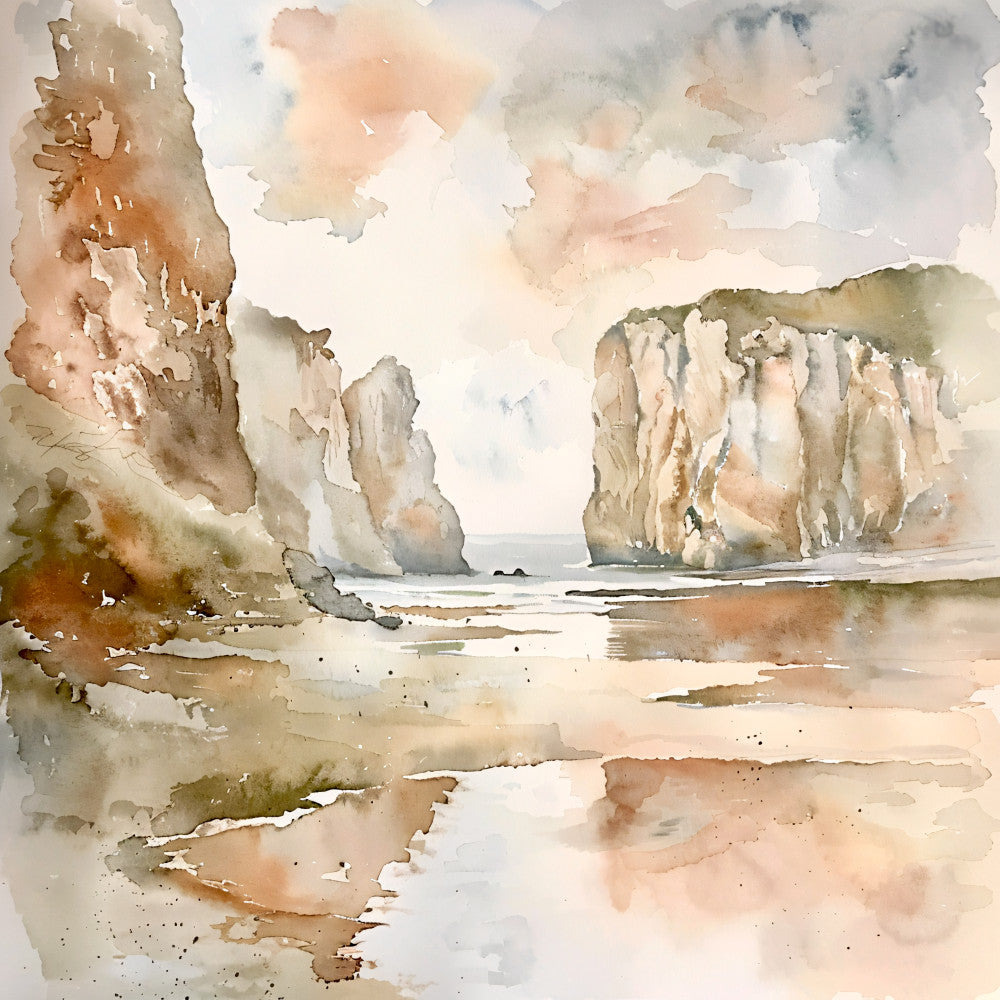 Normandy Travel Art Fabric Panel 11