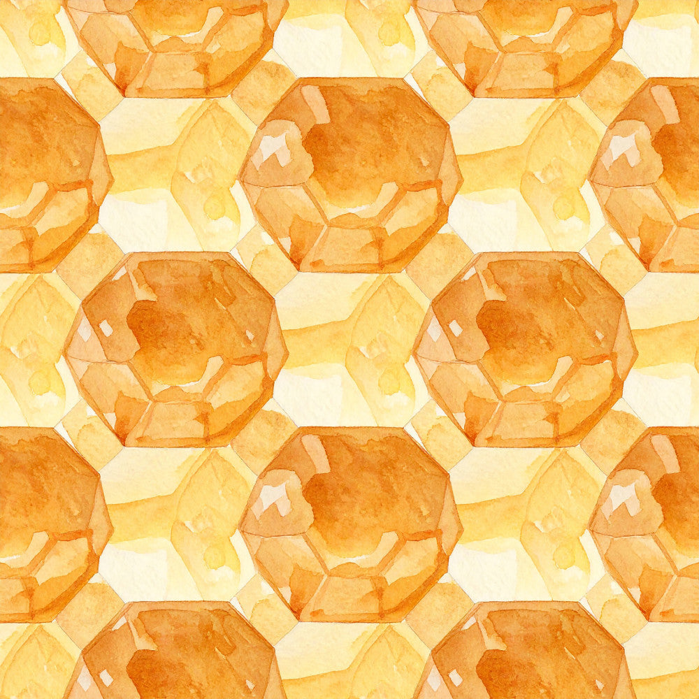 Golden Hive Meadow Pattern 17 Minky Fabric