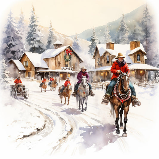 A Country Christmas Fabric Panel 80
