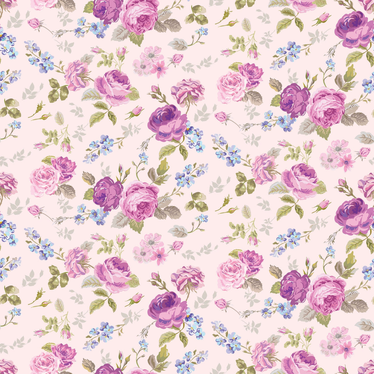 Rose Cameo Parlor Pattern 4 Minky Fabric