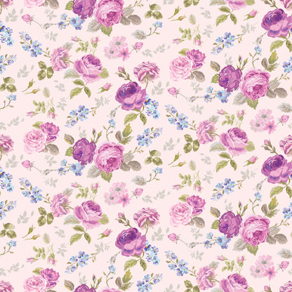 Rose Cameo Parlor Pattern 4 Minky Fabric