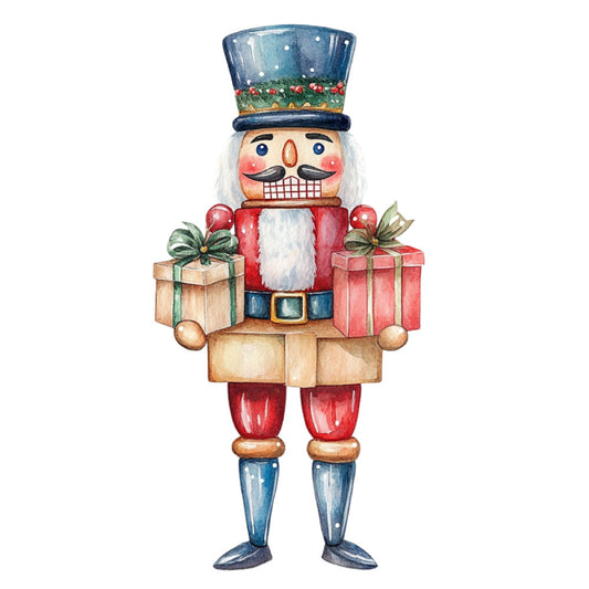 Classic Christmas Nutcrackers Fabric Panel 30