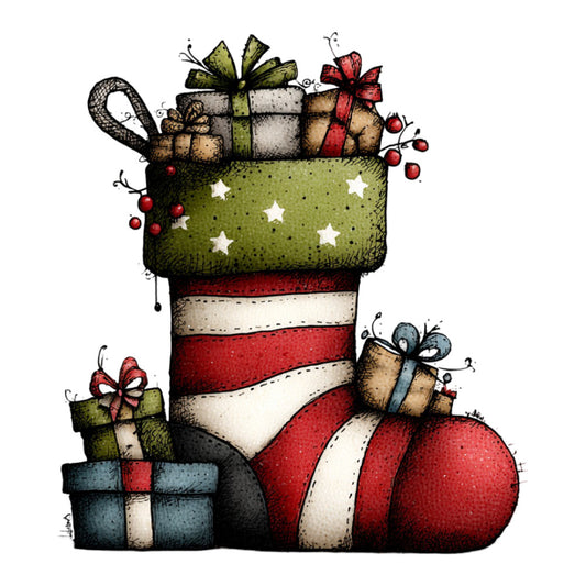 1st Whimsical Christmas Fabric Panel 131