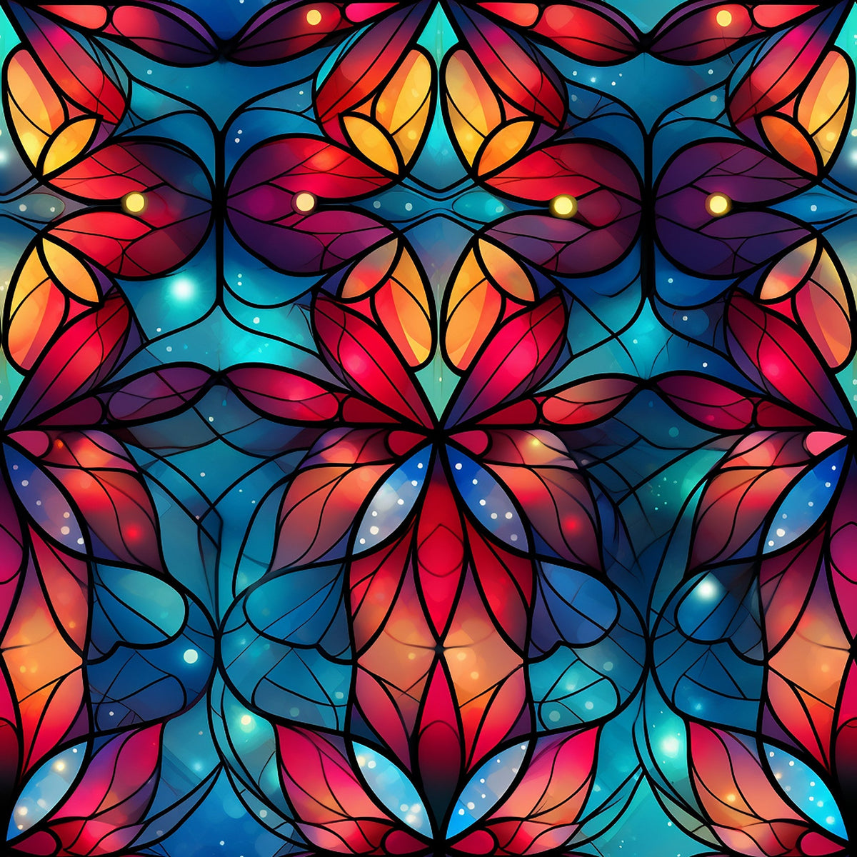 Cathedral Blooms Pattern 7 Minky Fabric