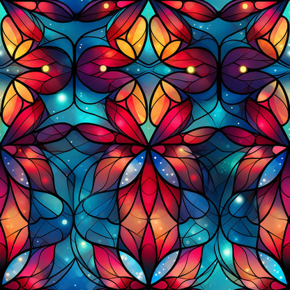Cathedral Blooms Pattern 7 Minky Fabric