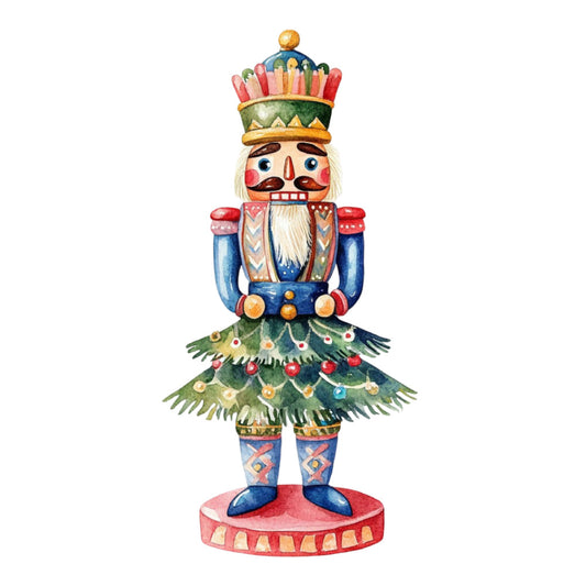 Classic Christmas Nutcrackers Fabric Panel 12