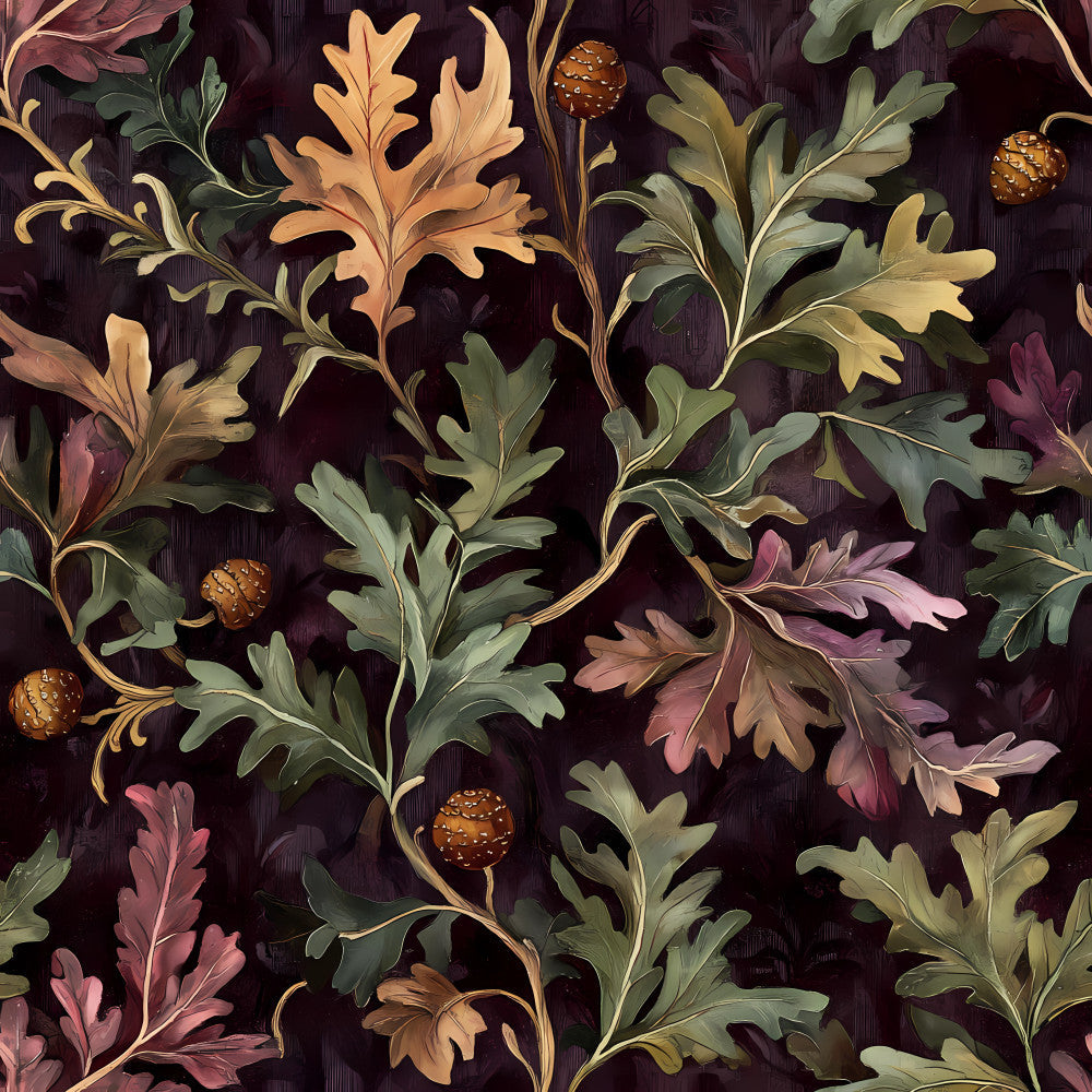 Midnight Harvest Garden Pattern 1 Minky Fabric