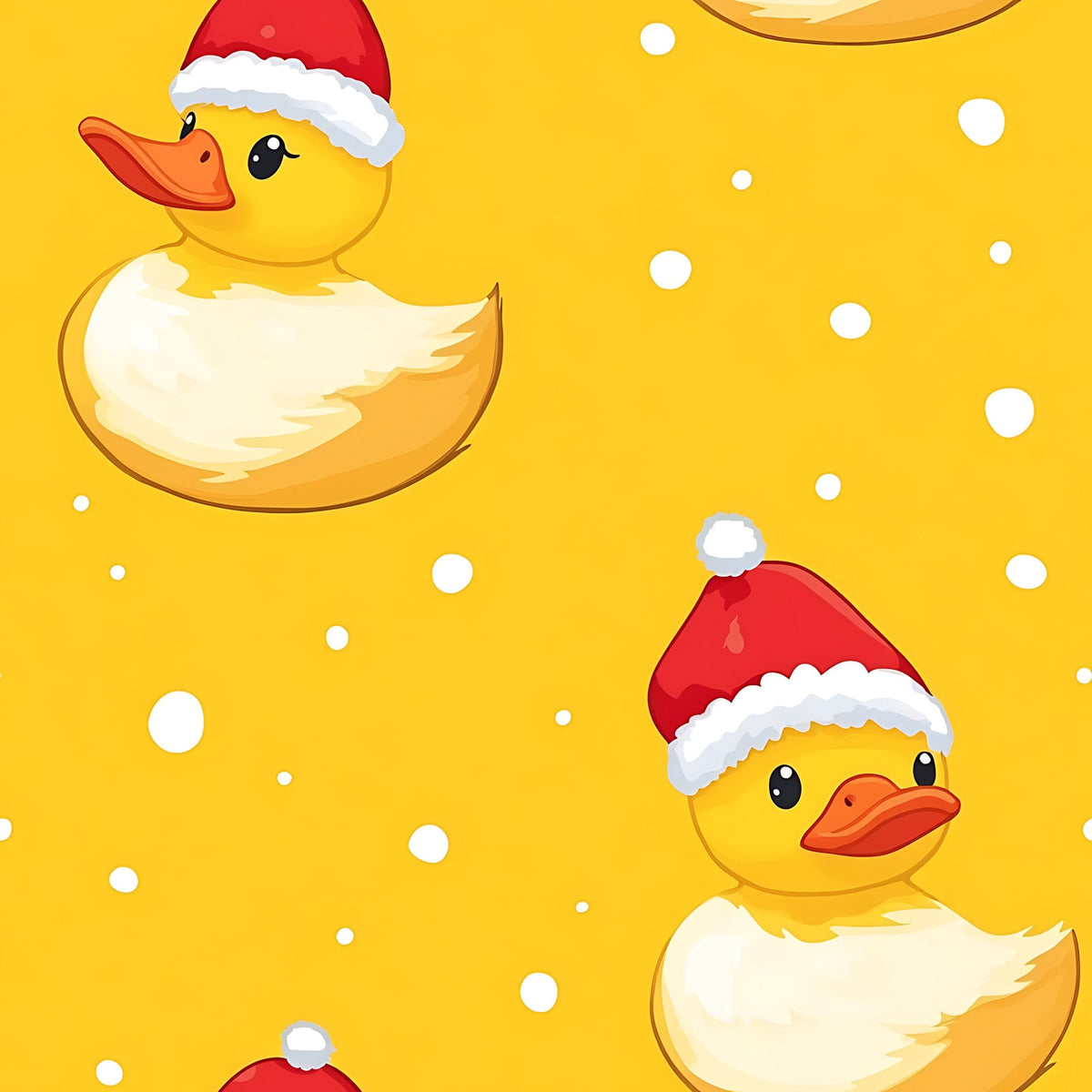 Santa Duckies Pattern 1 Minky Fabric