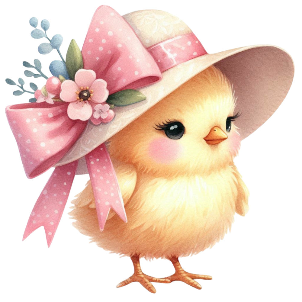 Pastel Chicks Fabric Panel 17