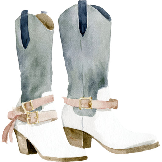 Watercolor Horses Fabric Panel 9