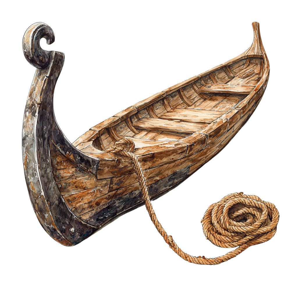 Viking Ships Fabric Panel 18