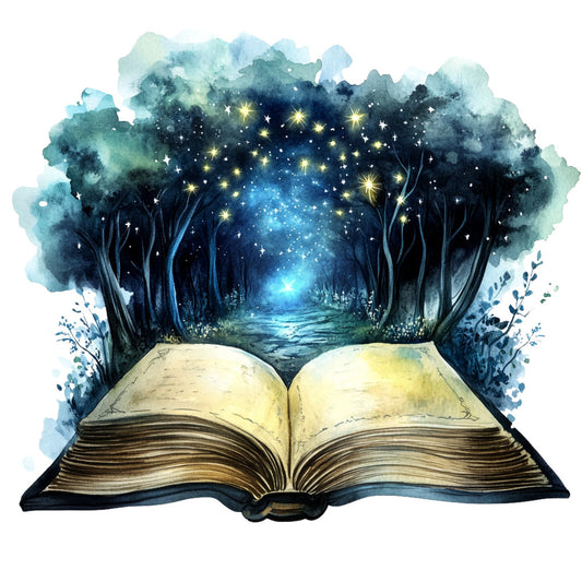 Halloween Books Fabric Panel 8