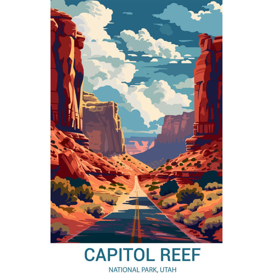 National Parks Posters Fabric Panel 59