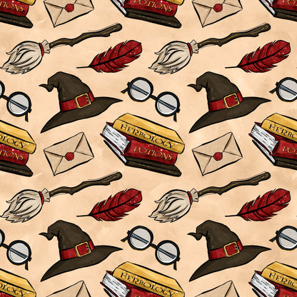 Wizard Magic School Pattern 24 Quilting Cotton Fabric