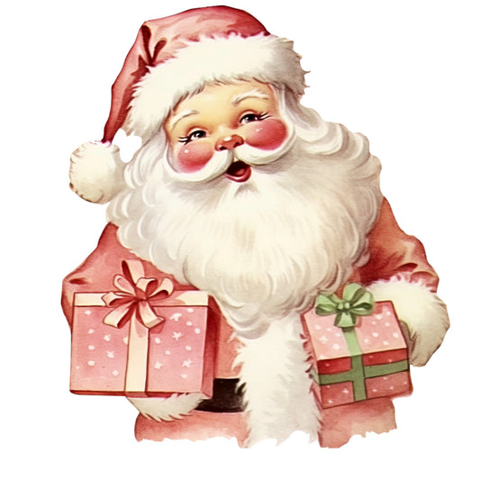 Retro Santa Claus Fabric Panel 8