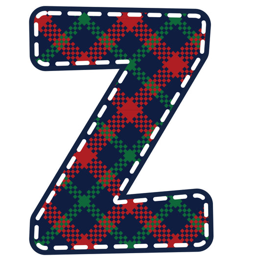Christmas Alphabet Fabric Panel 2