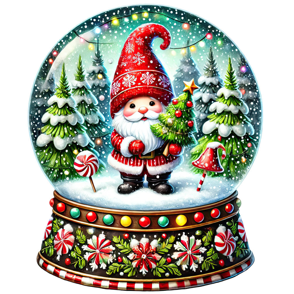 Christmas Snow Globes Fabric Panel 32
