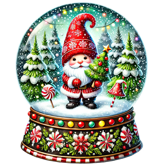 Christmas Snow Globes Fabric Panel 32