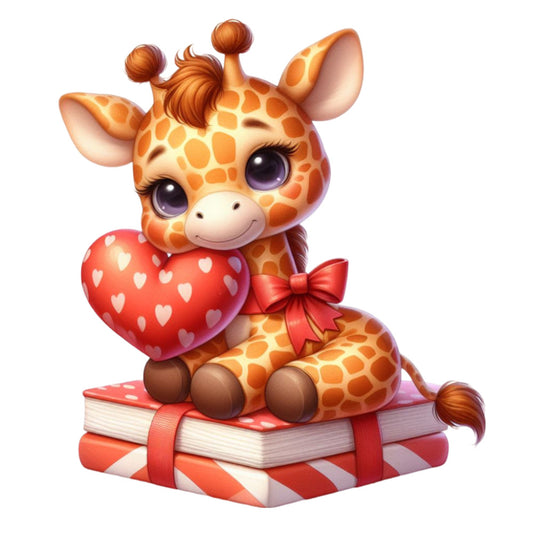 Cute Baby Giraffe Fabric Panel 3