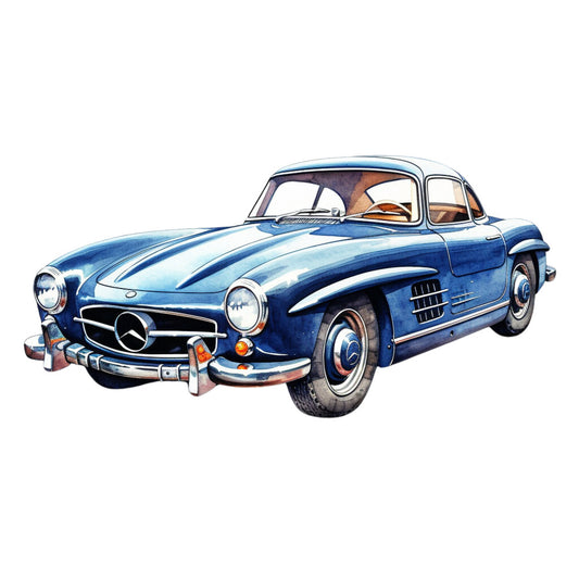 Vintage Cars Fabric Panel 3