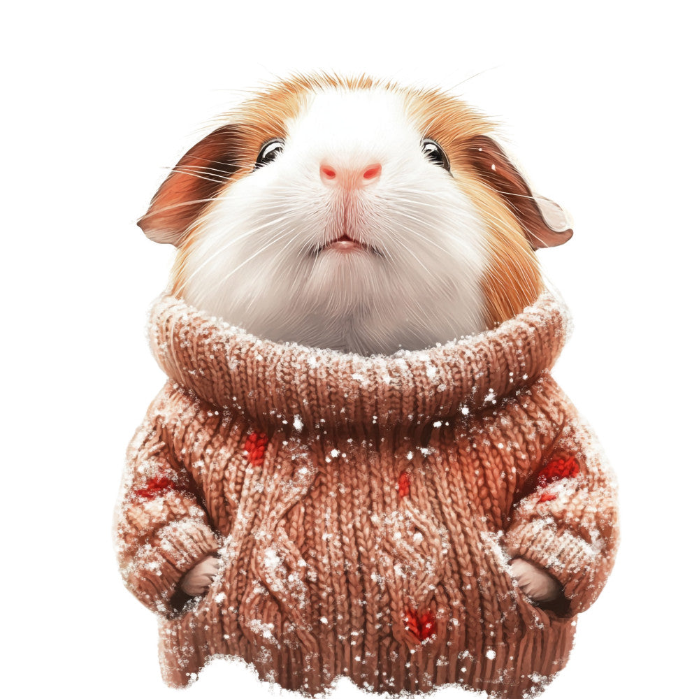 Cute Guinea Pigs Fabric Panel 30