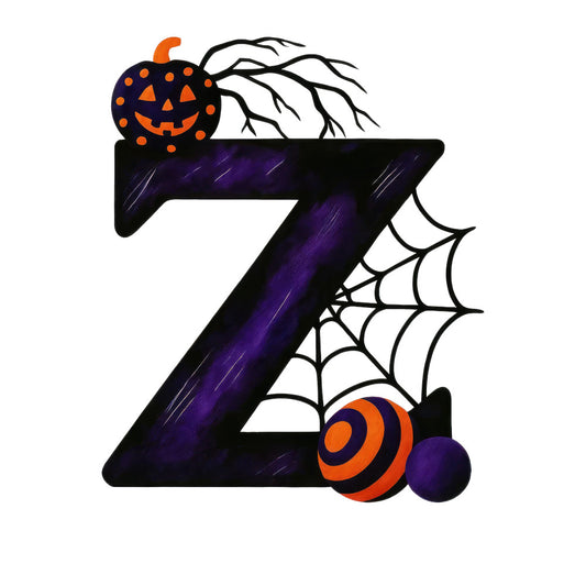 Halloween Alphabet Fabric Panel 34