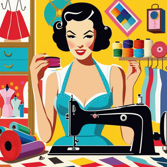 Pop Art Sewing Fabric Panel 73