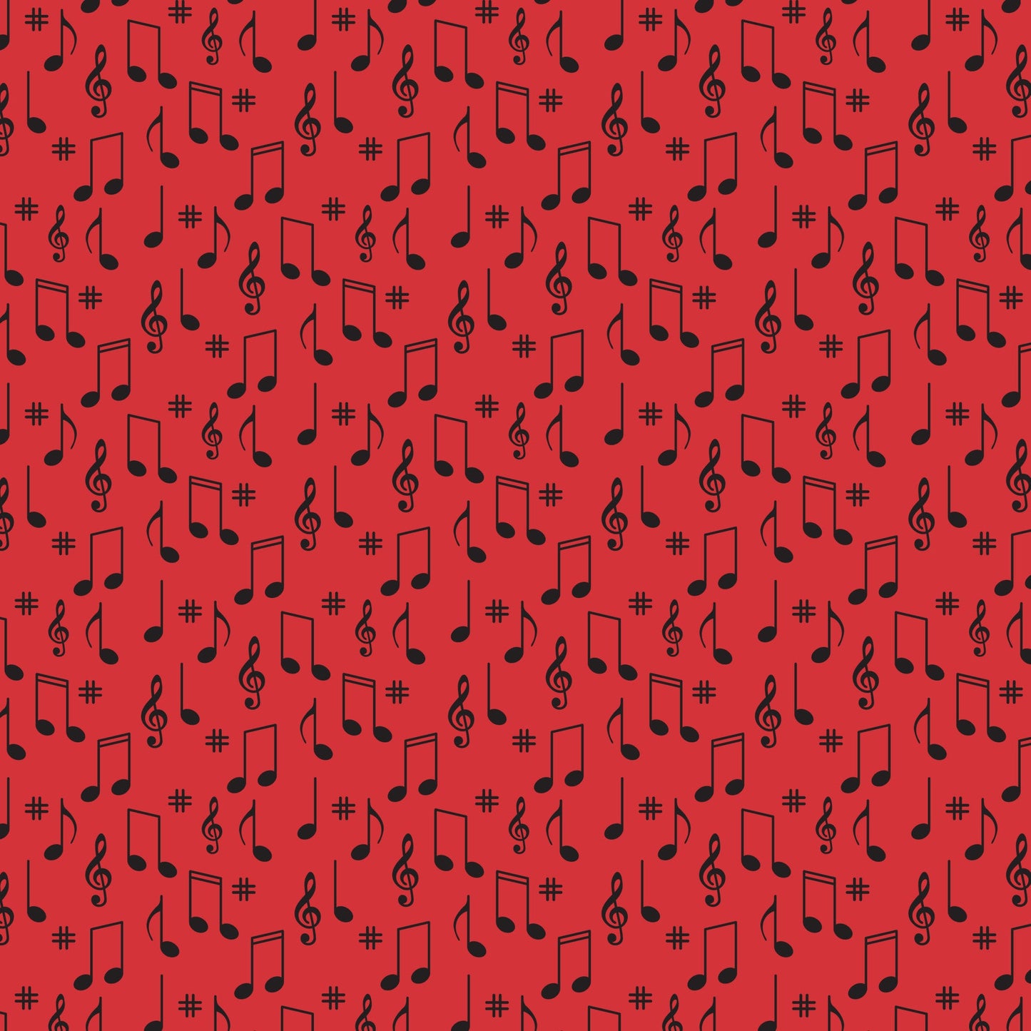 50s Black and Red Diner Pattern 4 Quilting Cotton Fabric
