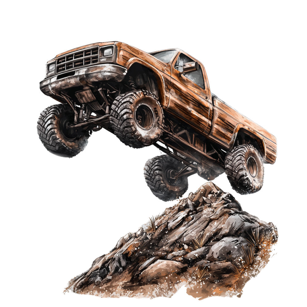 Monster Truck Show Fabric Panel 5