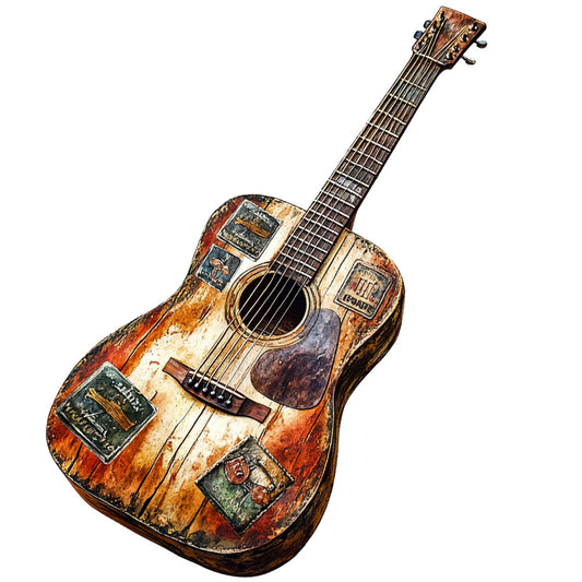 Watercolor Texas Fabric Panel 24