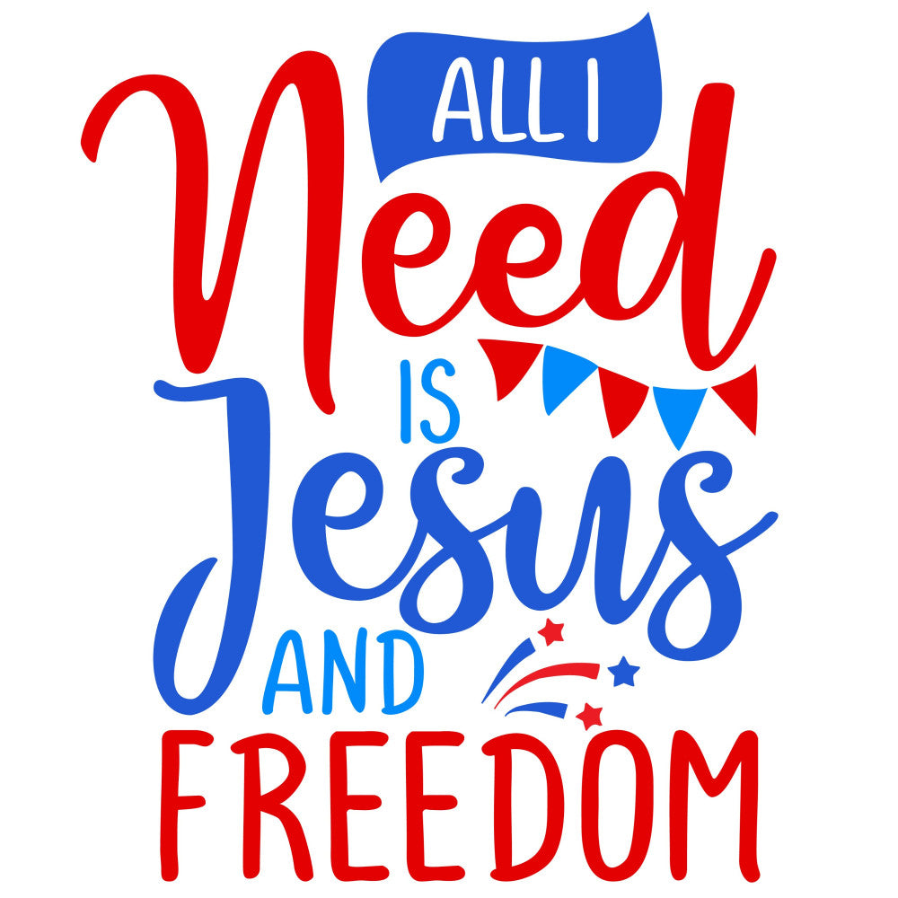 red, blue, white, patriotic, jesus, religious, faith, inspirational, motivational, quote text, bunting flags, stars, americana, fourth of july, independence day, christian, spiritual, message, typography, modern, bold, bright colors, patriotic colors, red white and blue, decorative text, holiday, summer, wall hanging, home decor, faith-based