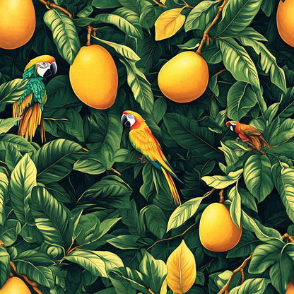 Parrot Paradise Pattern 4 Minky Fabric