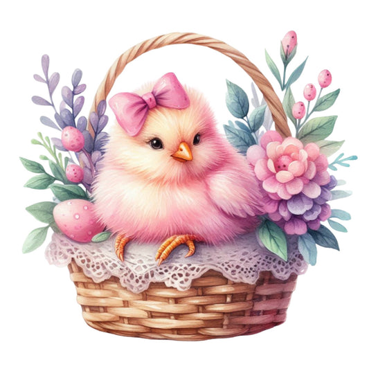 Pastel Chicks Fabric Panel 13