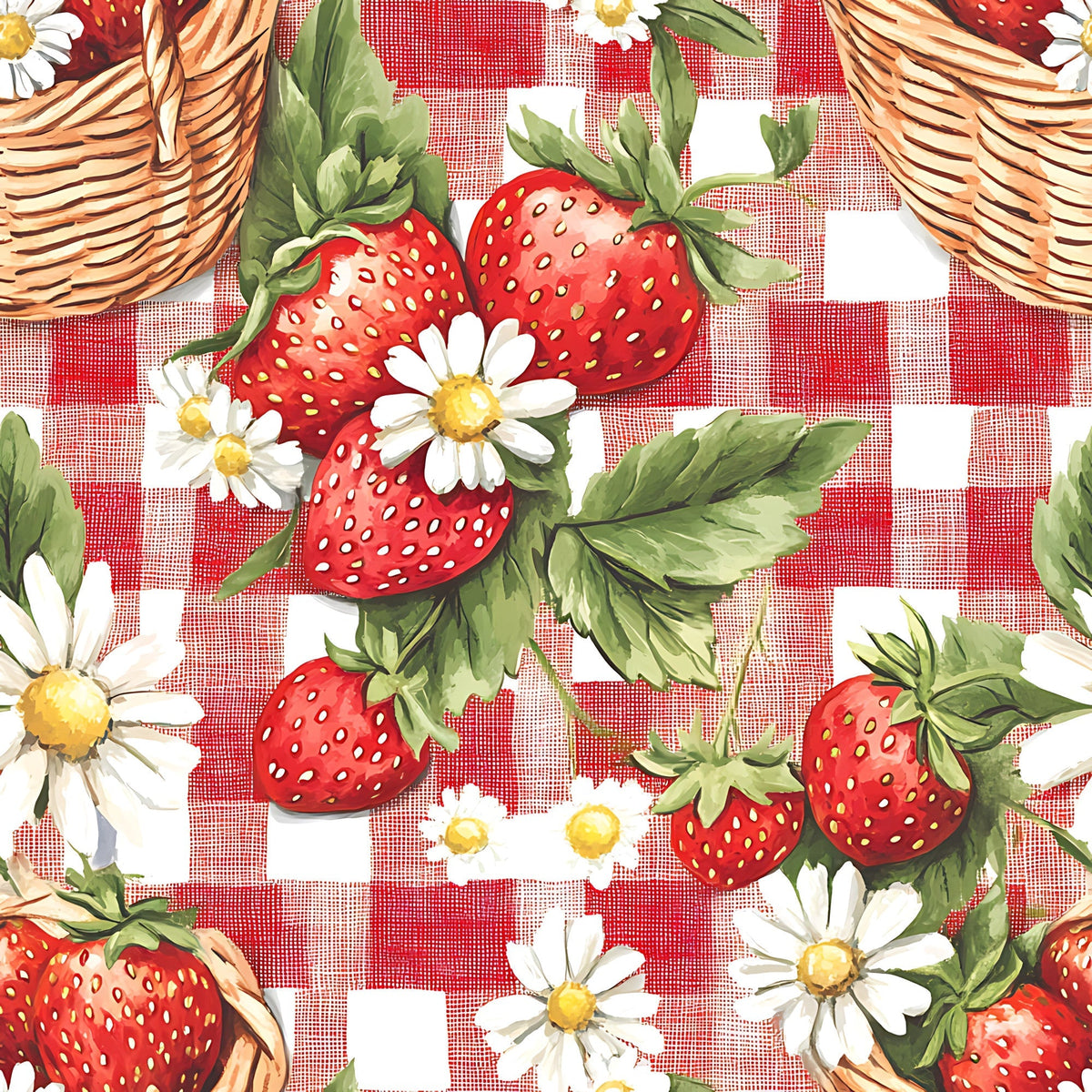 Berry Basket Charm Pattern 2 Minky Fabric