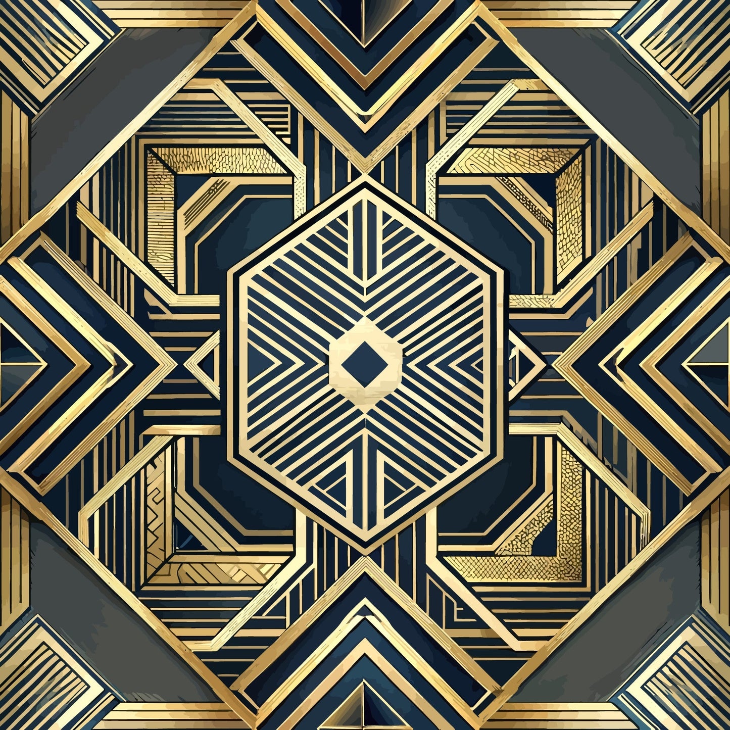 Art Deco Pattern 34 Quilting Cotton Fabric