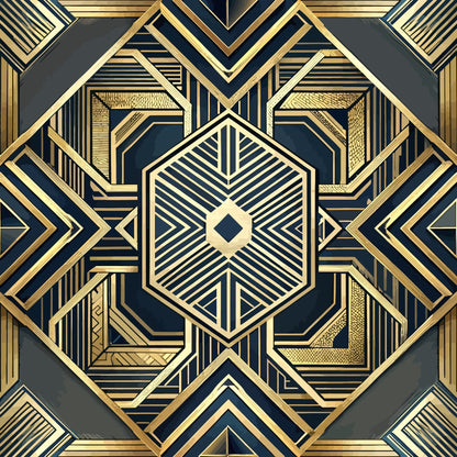 Art Deco Pattern 34 Quilting Cotton Fabric
