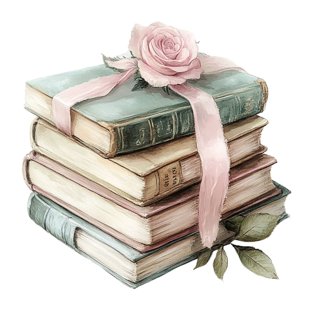 Shabby Chic Books Fabric Panel 2