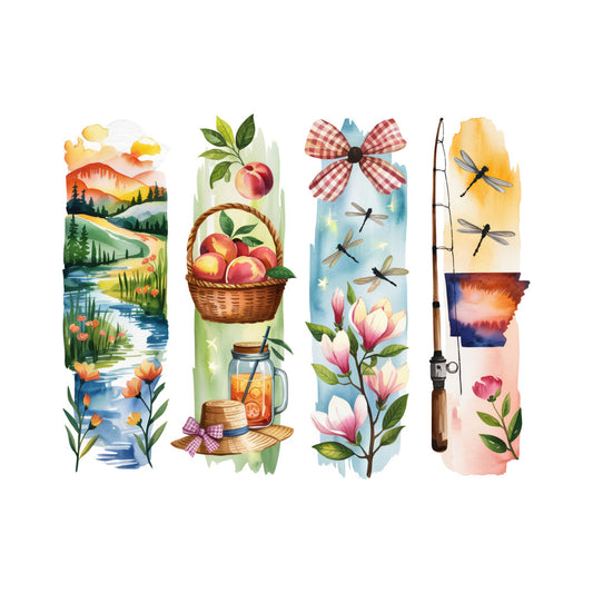 Brushstroke State Fabric Panel 21