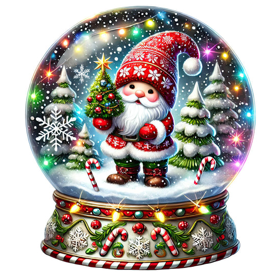 Christmas Snow Globes Fabric Panel 28