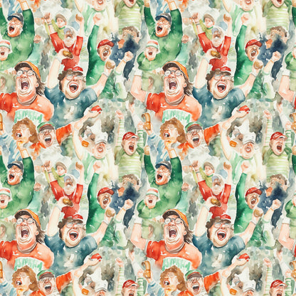 Gridiron Game Day Pattern 7 Minky Fabric