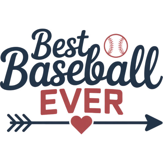 navy blue, red, cream, baseball, sports, heart, arrow, love, best ever, athletic, americana, patriotic, vintage, rustic, whimsical, playful, casual, home decor, wall hanging, decorative panel, team spirit, game day, masculine, sporty, boys, children, youth, fun, retro, script lettering