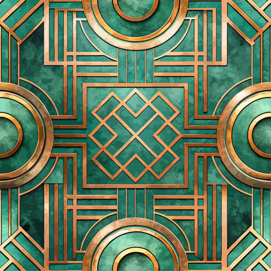 Art Deco Pattern 59 Quilting Cotton Fabric