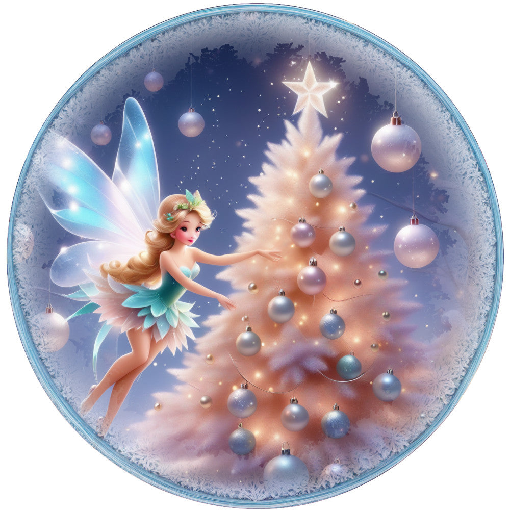 Winter Fairy Ornament Fabric Panel 23