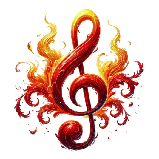 Musical Notes Fabric Panel 16