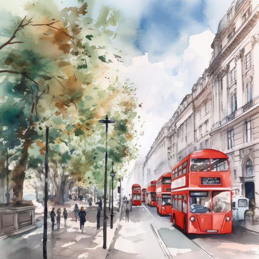 London In Summer Fabric Panel 10