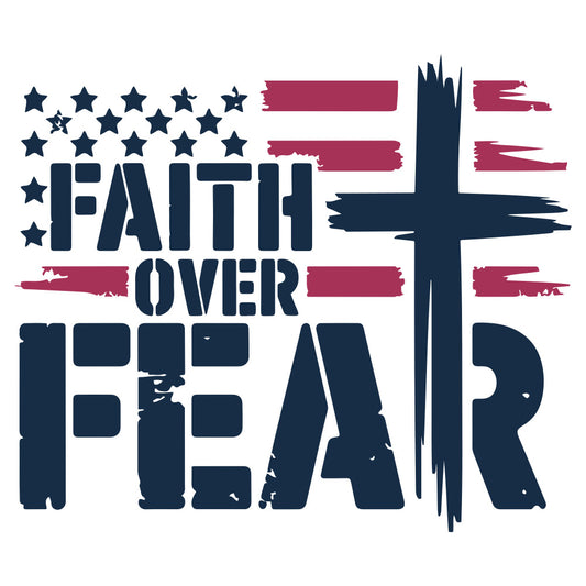 Faith Over Fear Fabric Panel 1