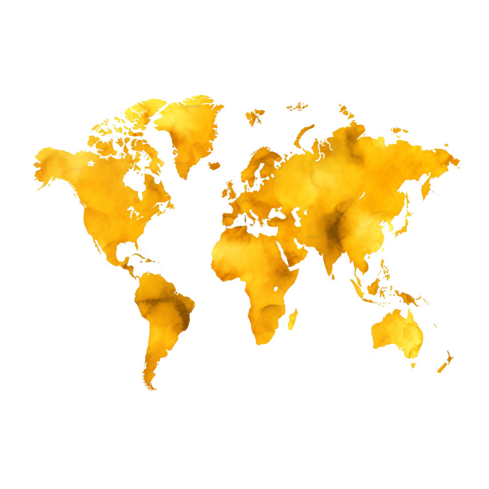 Colorful World Map Fabric Panel 10