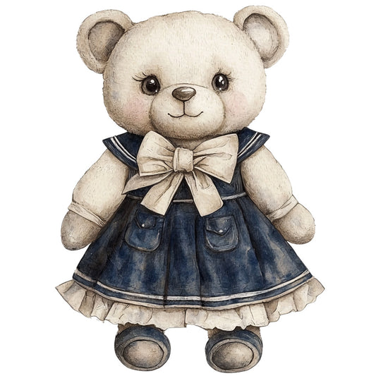 Classic Teddy Bear Fabric Panel 25