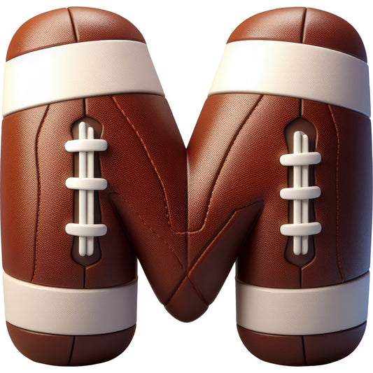 Football Alphabet Fabric Panel 21