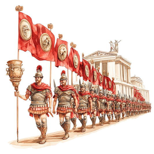 Roman Empire Fabric Panel 25